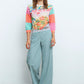 Crochet Sleeves Flower Garden Sweater
