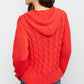 Chunky Cable Knit Zip Jacket