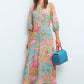 Wispy Floral Garden Long Dress