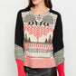 Aztec Print Sweater