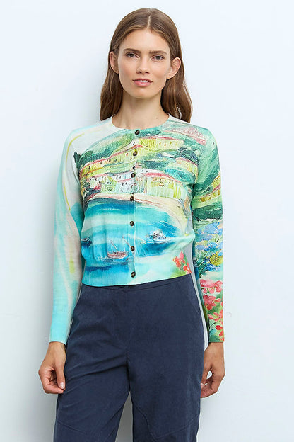 Scenes of Lake Como Cardigan