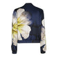 Silky Orchid Cropped Bomber Jacket
