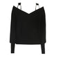 Sleek Exposed Shoulder Sweater