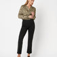 Cropped Cotton Knit Pull-On Pant