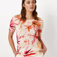 Painted Lillies Linen Top