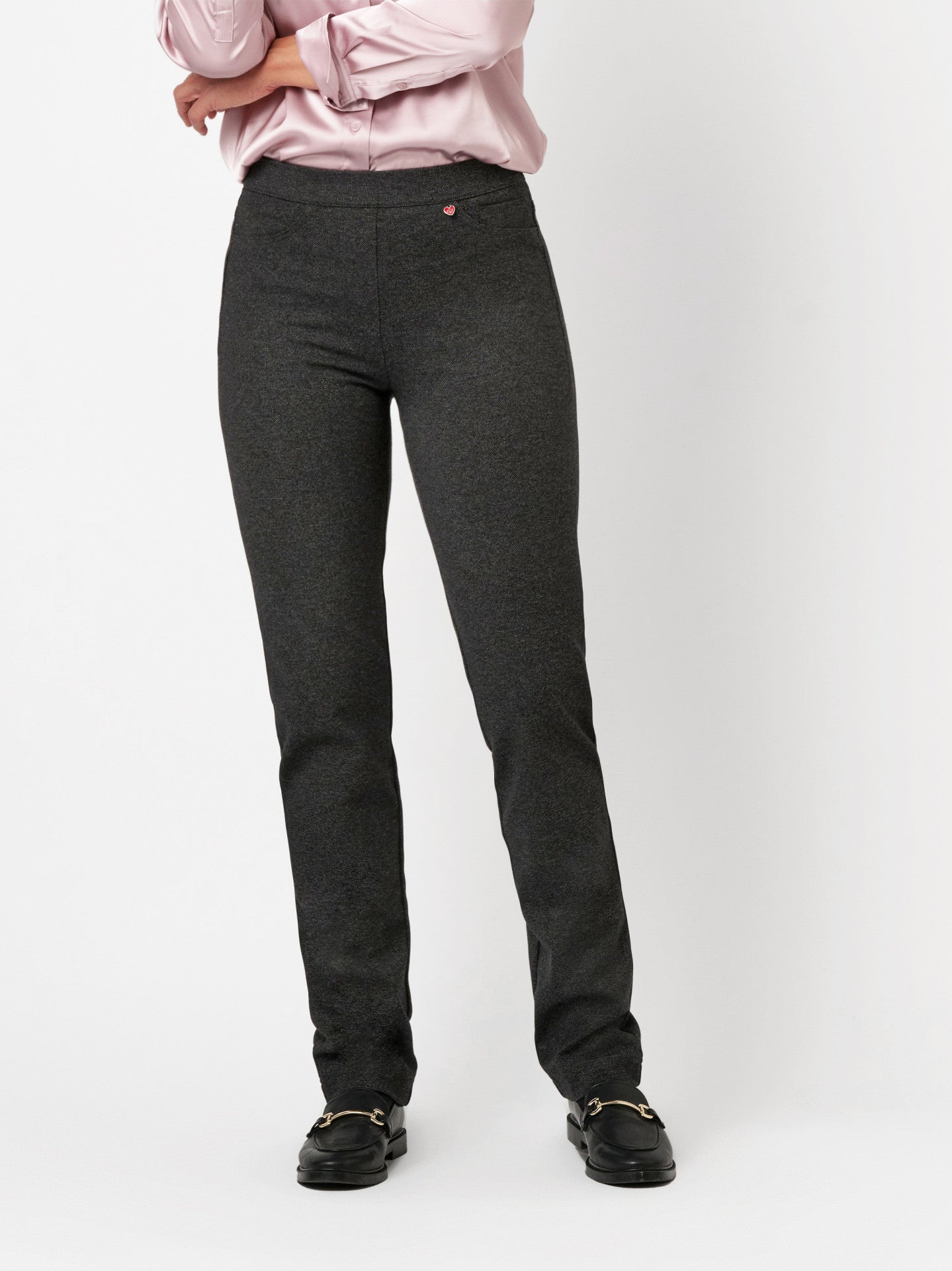 Salt & Pepper Pull-On Pants