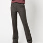 Flared Twill Flannel Pull-On Pants