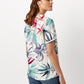 V-Neck Fresh Floral Cotton Top