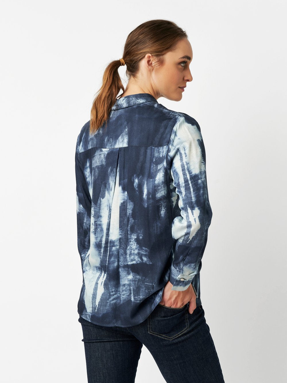Spray Painted Viscose Blouse