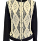 Cable Applique Zip Cardigan