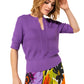 Lavande Half Sleeve Sweater