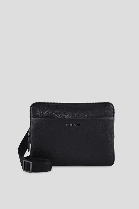 Grained Leather Mini Business Shoulderbag