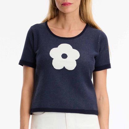 Flower Buttoned Twin Set