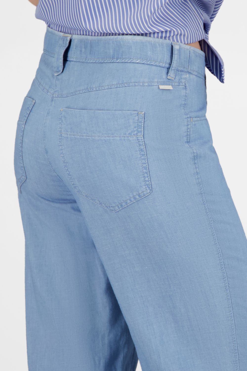 Wide Leg Linen & Cotton Pant
