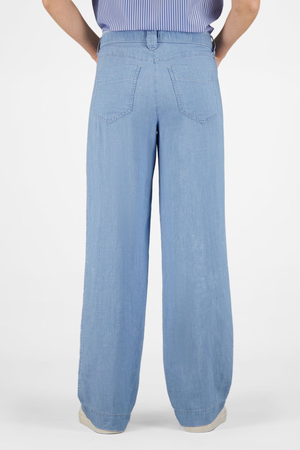 Wide Leg Linen & Cotton Pant