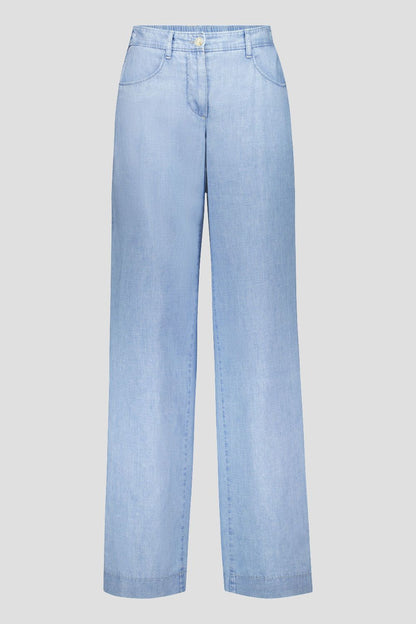 Wide Leg Linen & Cotton Pant
