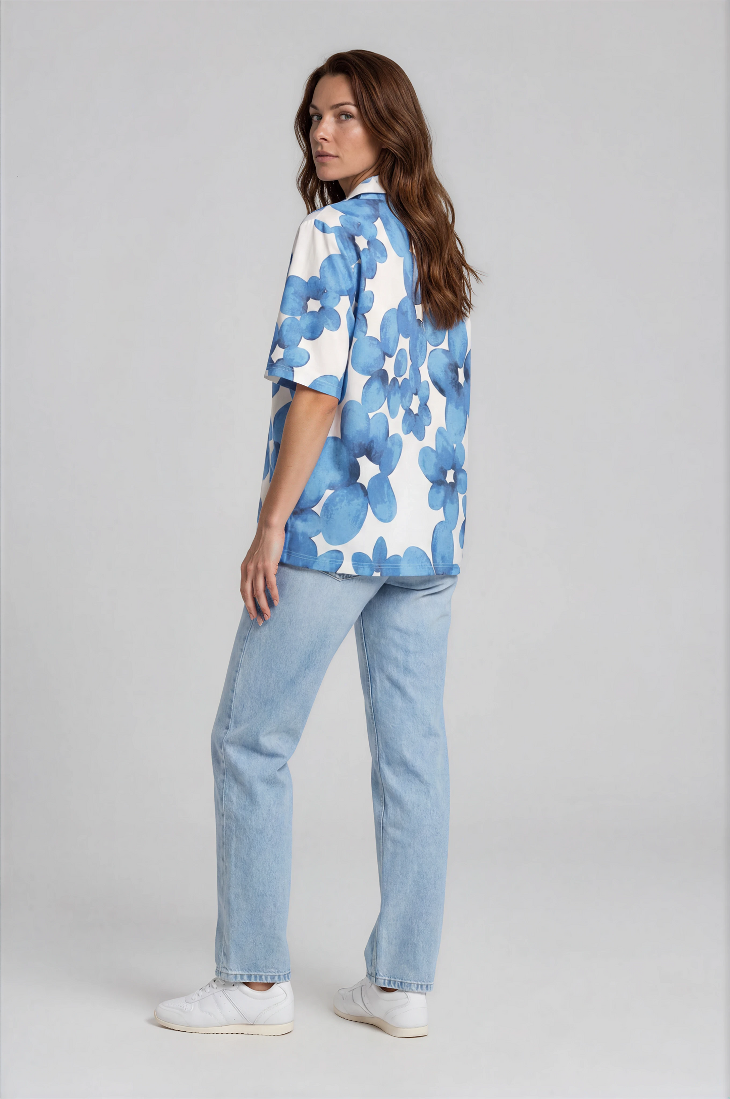 Bubble Flower Cotton Polo