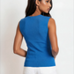 Sleeveless Round Neck Top