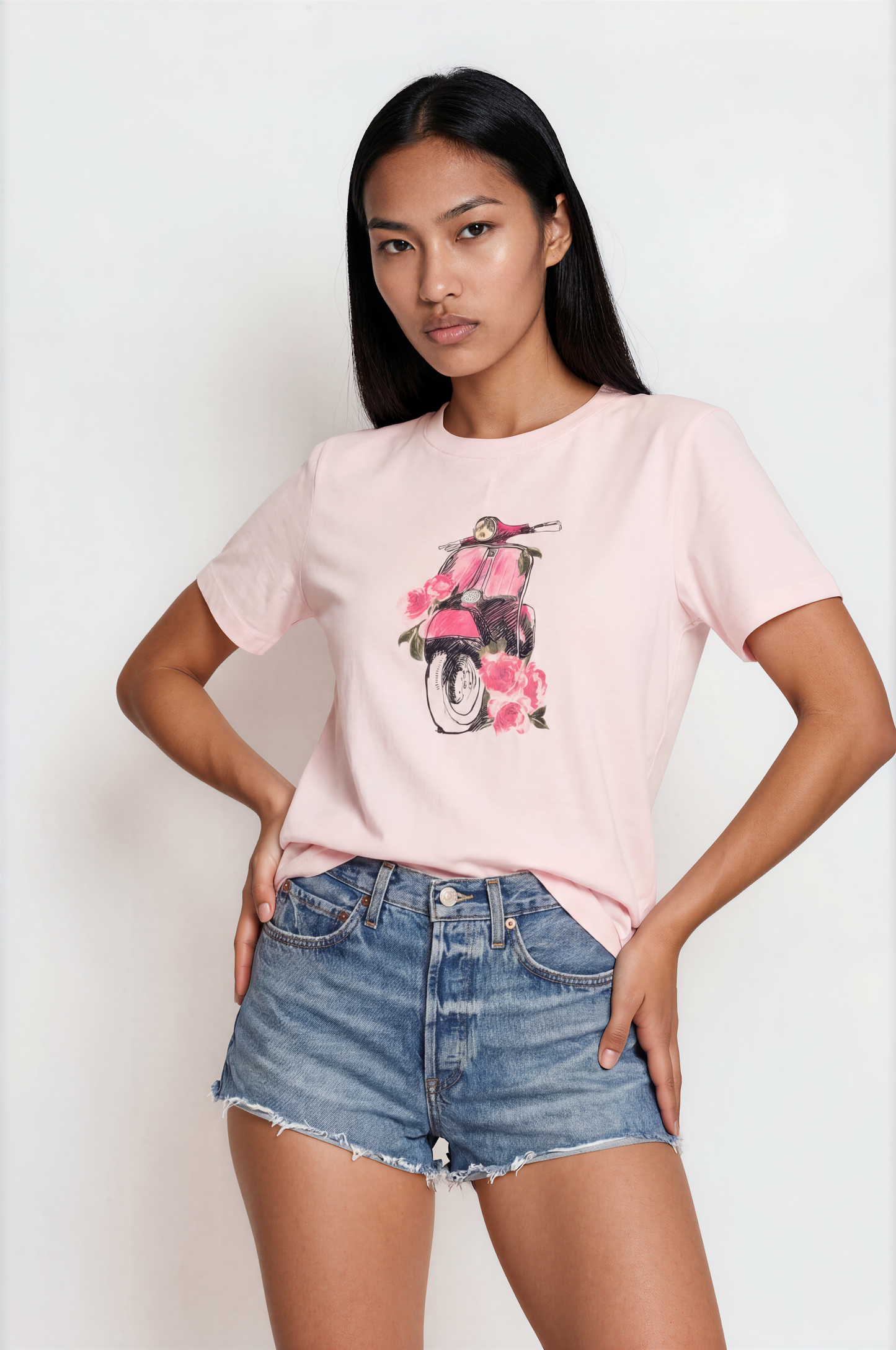Rosey Vespa Cotton Tee