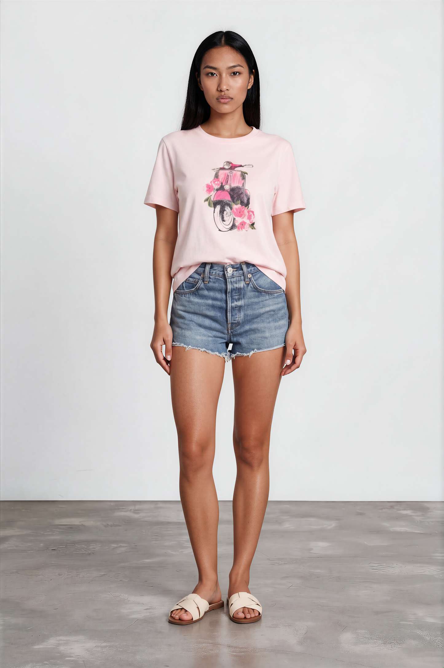 Rosey Vespa Cotton Tee