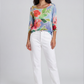 Watercolour Floral Boat Neck Sweater