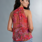 Sleeveless Polka Flora Top