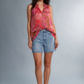 Sleeveless Polka Flora Top