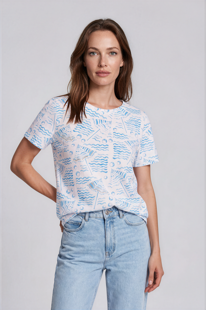 Beachy Umbrella Cotton Tee