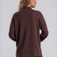 Sparkle Mock-Neck Silky Sweater