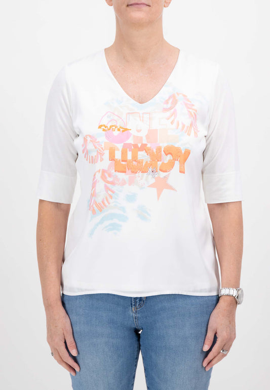 "Lucky One" Floridian V-Neck Tee