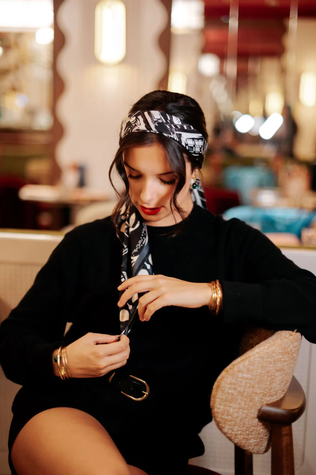 Louvre Sur Le Nil Silk Twill Scarf