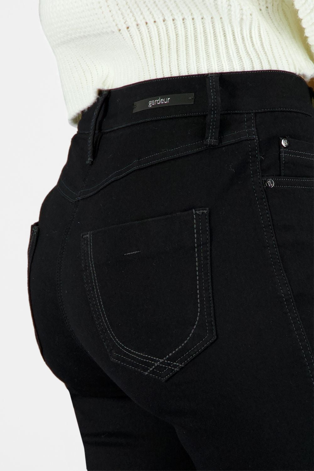 Slim Leg Cotton Denim Pants