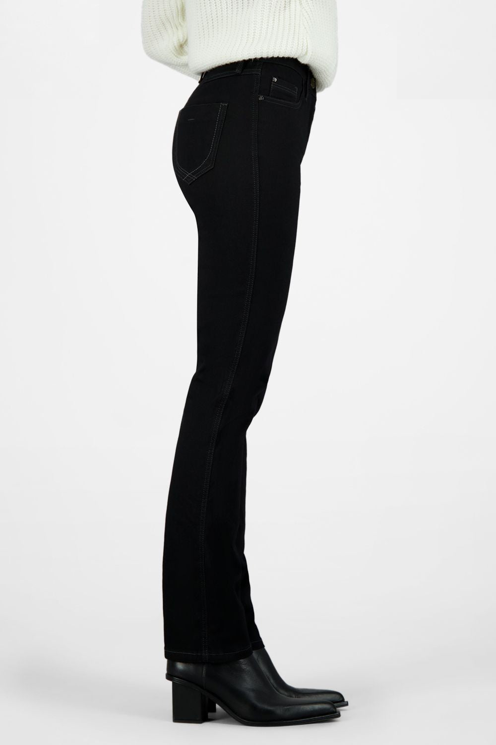 Slim Leg Cotton Denim Pants