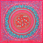 Hypnotic Circles Mini Silk Square