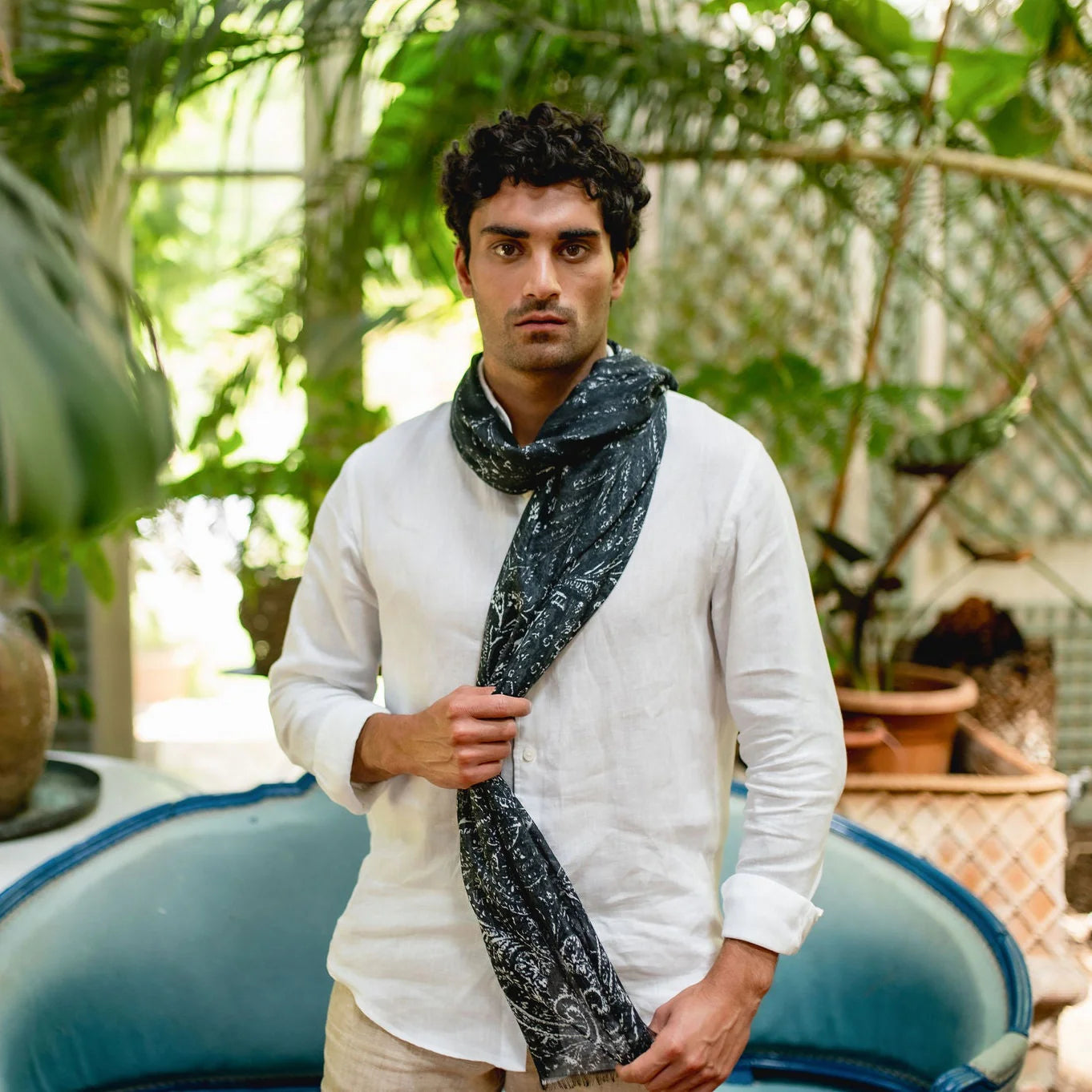 Theseus Paisley Weightless Scarf