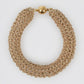 Gold Tube Crochet Bracelet