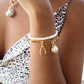 Pearl Double-Strand Charm Bracelet