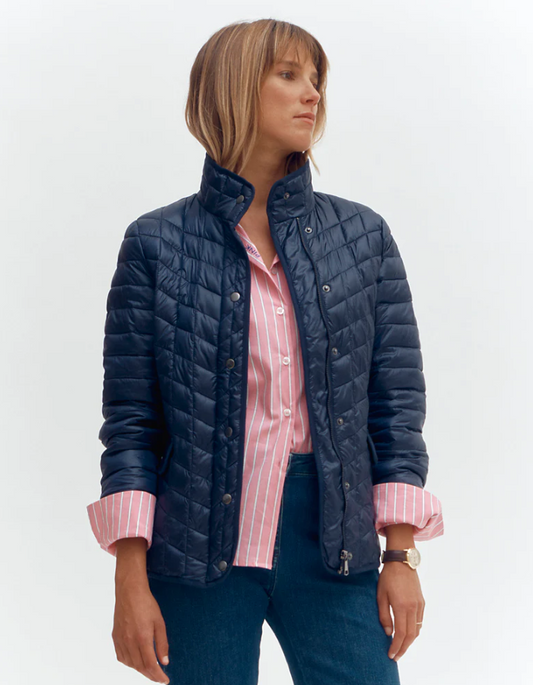 Fitted Quilted Mini Coat