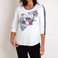 Bold Striped Trim Tee