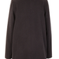 Mock Neck Buttoned Wool Coat