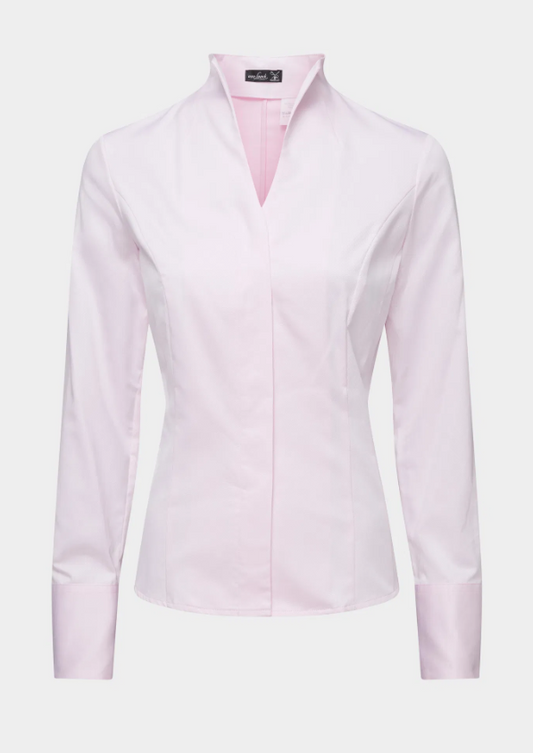 Chalice Collar Twill Blouse