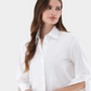 Boxy Shirt Blouse w. Side Slits