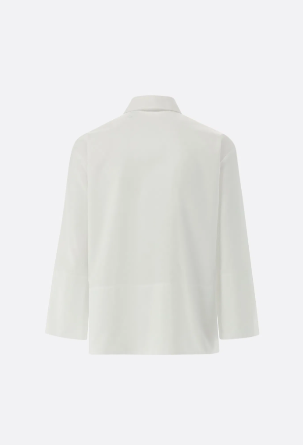 Boxy Shirt Blouse w. Side Slits