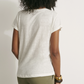 V Neck Linen Tee