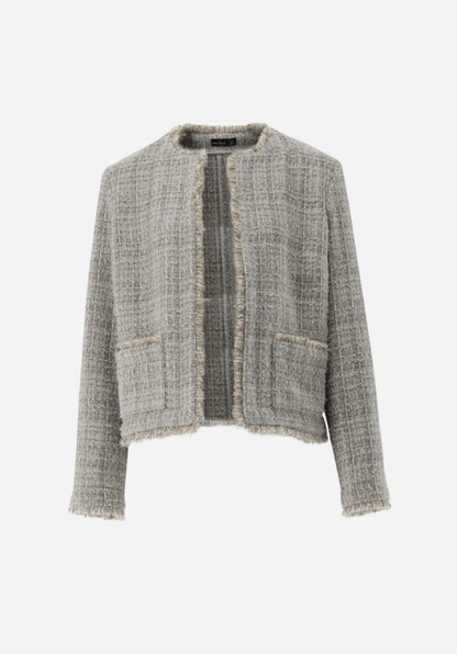 Tweed Jacket w. Fringed Edges