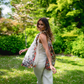 "Basket of Flowers" Silk Shawl