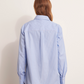 Striped & Sequined Cotton Blouse
