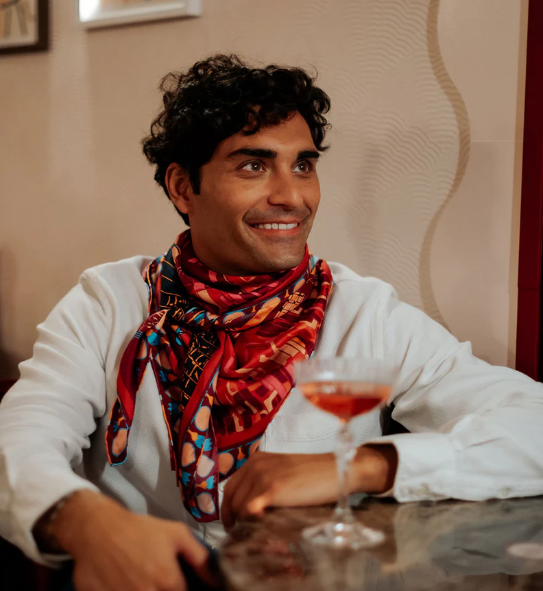 Louvre Sur Le Nil Silk Twill Scarf