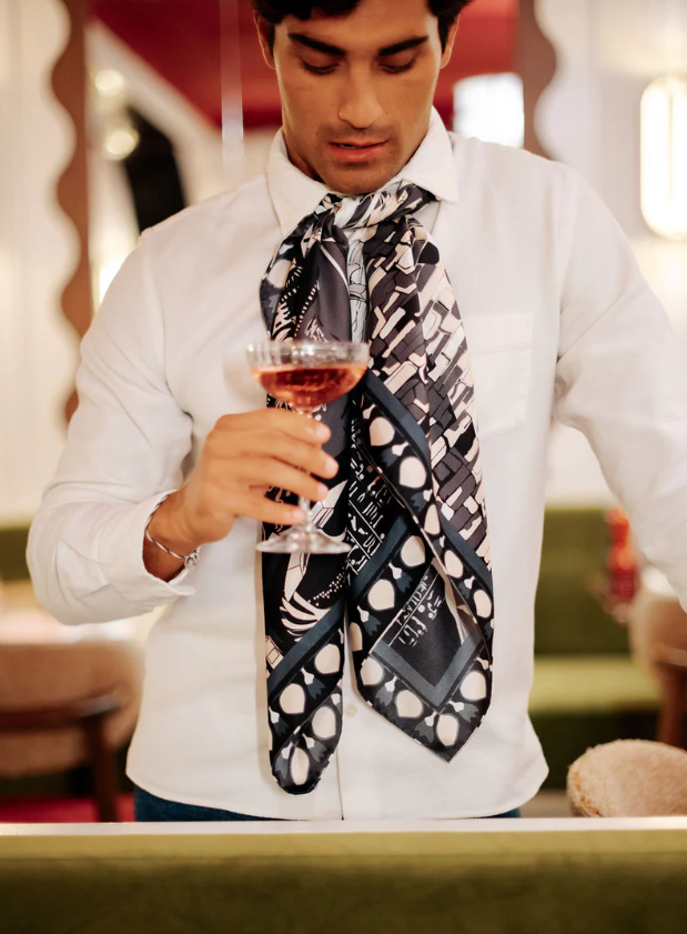 Louvre Sur Le Nil Silk Twill Scarf