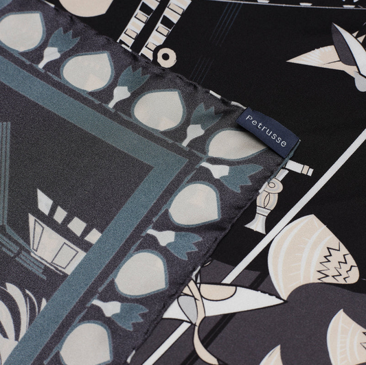 Louvre Sur Le Nil Silk Twill Scarf